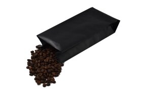 ALUMINIUM BAGS FOR 500gr OF COFFEE 30x10cm BLACK